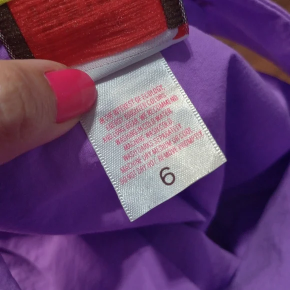 Vintage Chocolate Soup Face Eye Lip Applique Dress - Picture 5 of 10